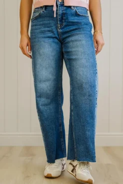 Alice Barrel Cut Contrast Denim