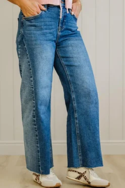 Alice Barrel Cut Contrast Denim