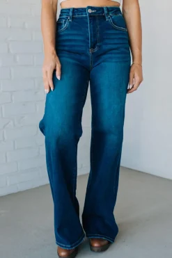 Alysia High Rise Wide Leg Jeans - RISEN