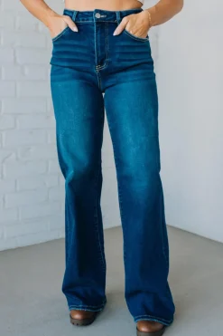 Alysia High Rise Wide Leg Jeans - RISEN