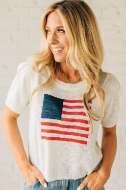 Americana Boyfriend Sweater Tee