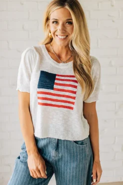 Americana Boyfriend Sweater Tee