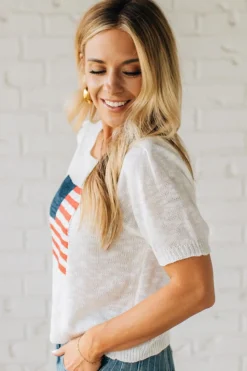 Americana Boyfriend Sweater Tee