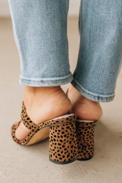 Angie Doubled Strap Block Heels