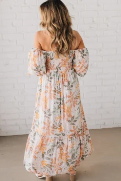 Aurelia Floral Maxi Dress - Light Pink