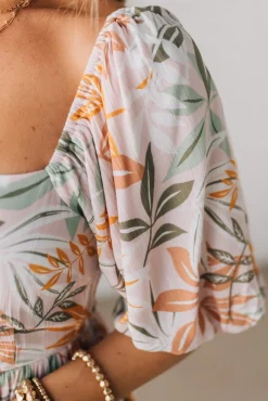 Aurelia Floral Maxi Dress - Light Pink