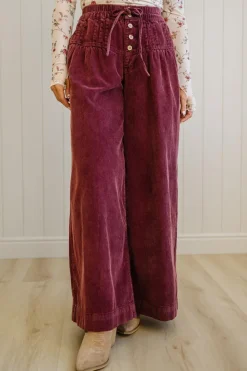 Betty Buttoned Corduroy Pants