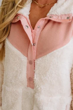 Blocked Sherpa Pullover