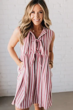 Bradie Bow Detail Mini Dress