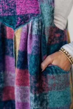 Brushed Multi Check Overalls - BIBI