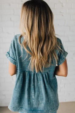 Carter Washed Gauze Henley