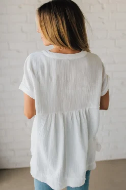 Carter Washed Gauze Henley