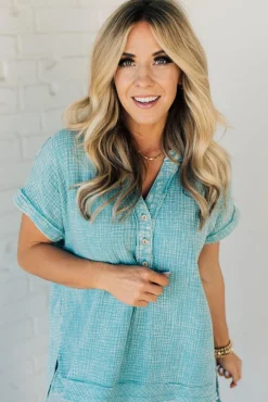 Carter Washed Gauze Henley