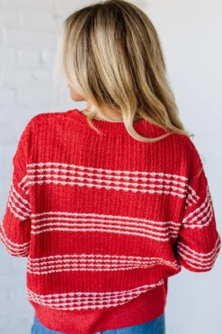 Charged Textured Stripe Sweater