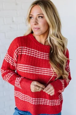 Charged Textured Stripe Sweater