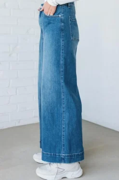 Chelsey High Rise Pin Tuck Denim - ANNIEWEAR