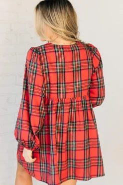 Christa Plaid Mini Dress