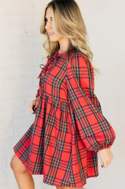 Christa Plaid Mini Dress