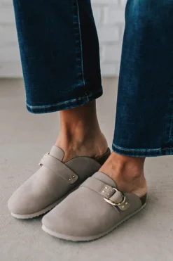 Cleo Slip On Buckled Slides