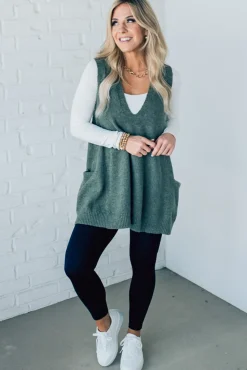 Cozy Pocket Sweater Vest