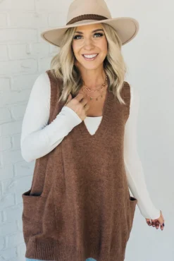 Cozy Pocket Sweater Vest