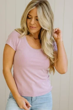 Dani Scoop Neck Baby Tee
