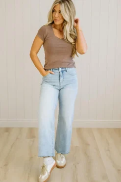 Dani Scoop Neck Baby Tee