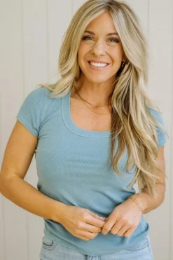 Dani Scoop Neck Baby Tee