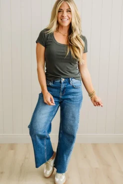 Dani Scoop Neck Baby Tee