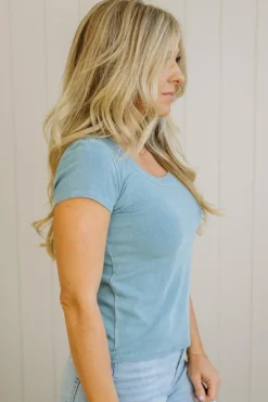 Dani Scoop Neck Baby Tee