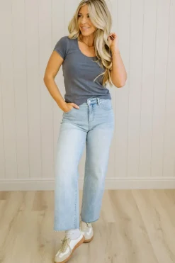 Dani Scoop Neck Baby Tee