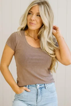 Dani Scoop Neck Baby Tee