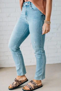 Demi High Rise Slim Ankle Jeans - EUNINA