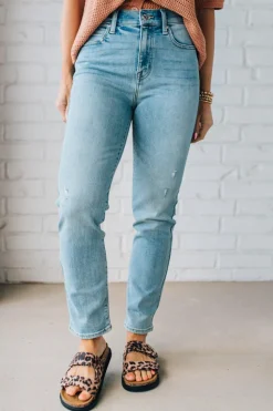 Demi High Rise Slim Ankle Jeans - EUNINA