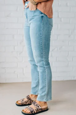 Demi High Rise Slim Ankle Jeans - EUNINA