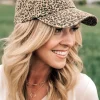 Distressed Leopard Hat