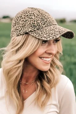 Distressed Leopard Hat