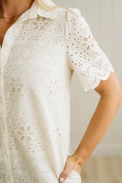 Dolly Scallop Trim Shift Dress