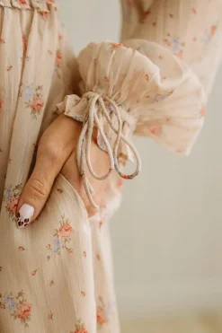 Elaina Ruffled Floral Maxi