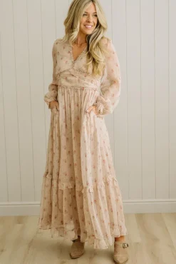 Elaina Ruffled Floral Maxi