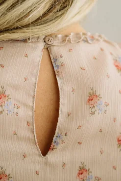 Elaina Ruffled Floral Maxi