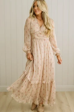 Elaina Ruffled Floral Maxi