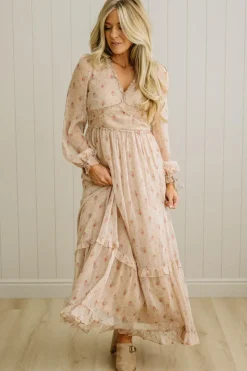 Elaina Ruffled Floral Maxi