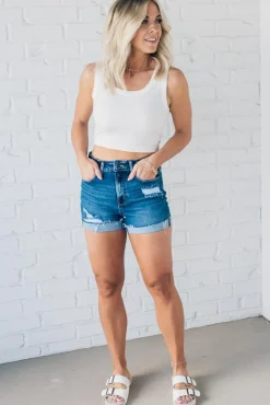 Esther Cuffed Shorts - ZENANA