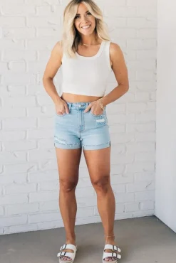 Esther Cuffed Shorts - ZENANA