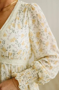 Floral + Lace Button Down Maxi