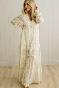 Floral + Lace Button Down Maxi