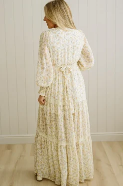 Floral + Lace Button Down Maxi