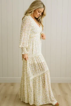 Floral + Lace Button Down Maxi