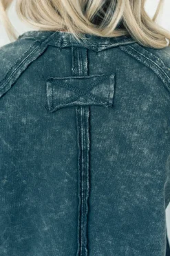 French Terry Acid Wash Top